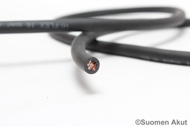 Kaapeli 16mm2 musta 1metri Hiflex - Kaapelit - 47119961 - 1