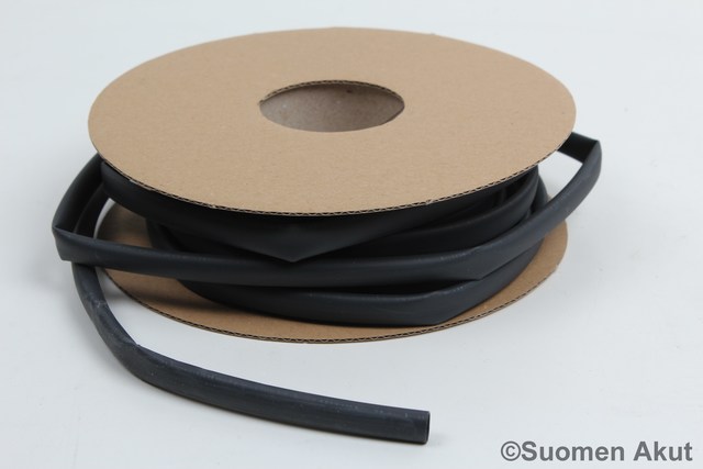 Kutisteletku musta 2:1 6,4mm-3,2mm 1M - Kutistesukat ja suojaputket - 471206417081 - 1
