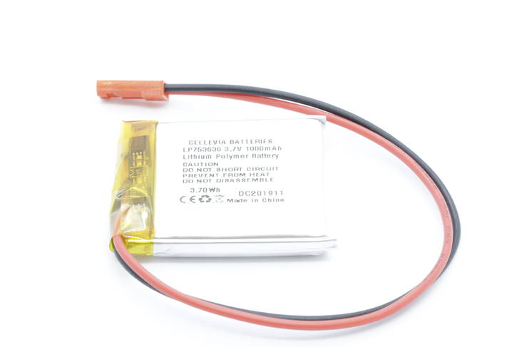 Li-polymer Akku 3.7v 1000mah 753636P - Li-polymer kennot/akut - 100230535720001 - 1