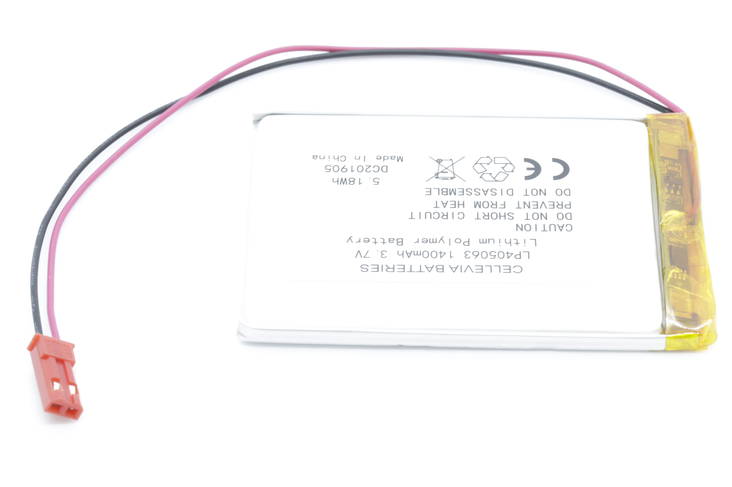 Li-polymer Akku 3.7v 1400mah 405063P - Li-polymer kennot/akut - 100228697370001 - 1