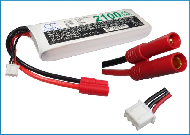 Li-polymer akku 7.4v 2100mah 107x35x17 - Li-polymer kennot/akut - 4894128049081 - 1