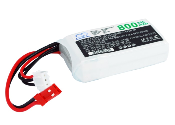 Li-polymer akku 7.4v 800mah 55x30x15 - Li-polymer kennot/akut - 4894128038641 - 1