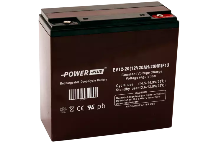 Power Plus Agm-akku 12V 20Ah Deep Cycle - AGM ajovoima- ja teollisuusakut - 212401 - 2