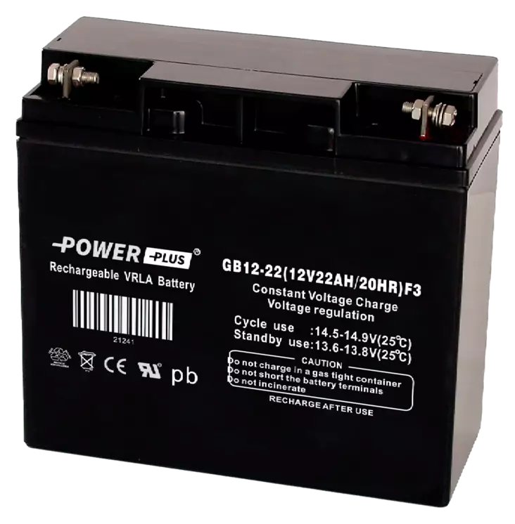 Power Plus Agm-akku 12V 22Ah - AGM ajovoima- ja teollisuusakut - 21241 - 3