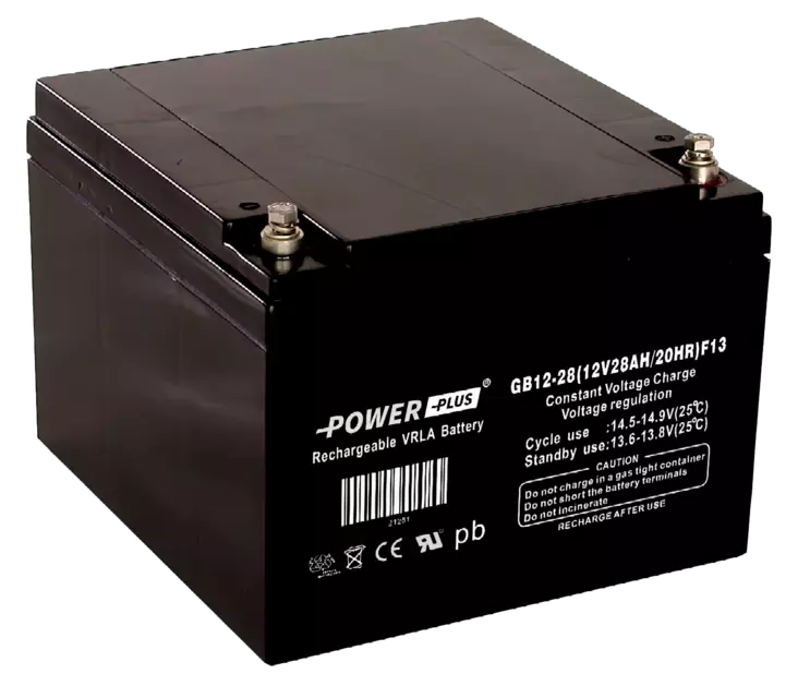 Power Plus Agm-akku 12V 28Ah M6 kierre - AGM ajovoima- ja teollisuusakut - 21251 - 3