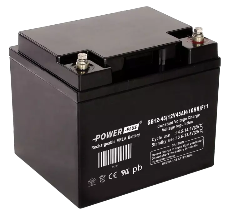 Power Plus Agm-akku 12V 45Ah/10hr M6 - AGM ajovoima- ja teollisuusakut - 21281 - 2