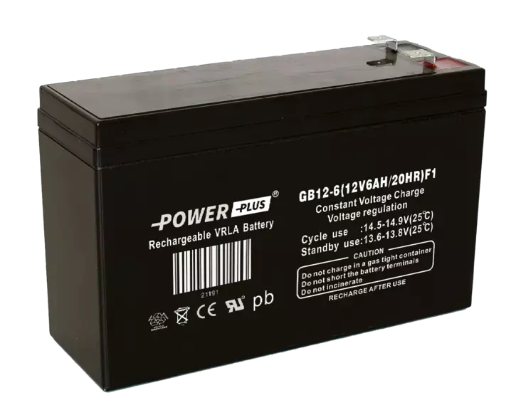 Power Plus Agm-akku 12V 6Ah - AGM ajovoima- ja teollisuusakut - 21191 - 3