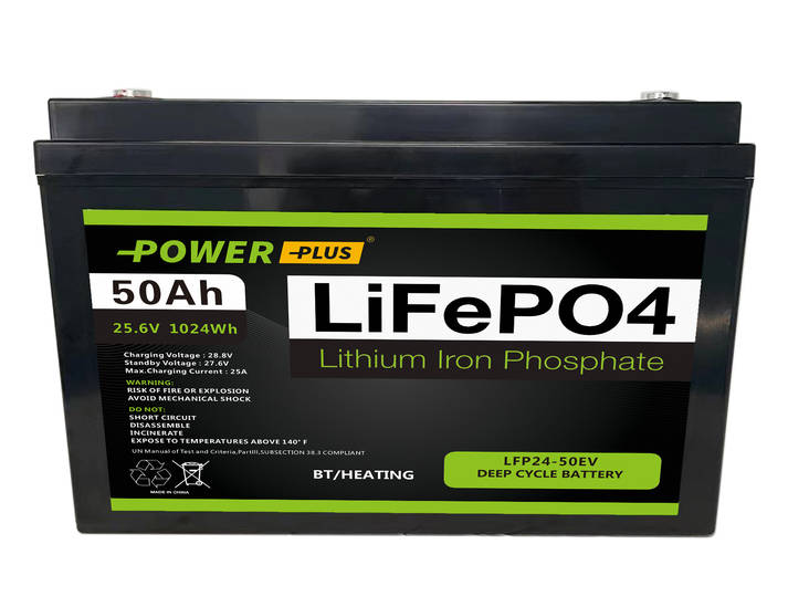 Power Plus LFP24-50EV akku25,6V50Ah - Li-ion ajovoima- ja teollisuusakut - 78351 - 1
