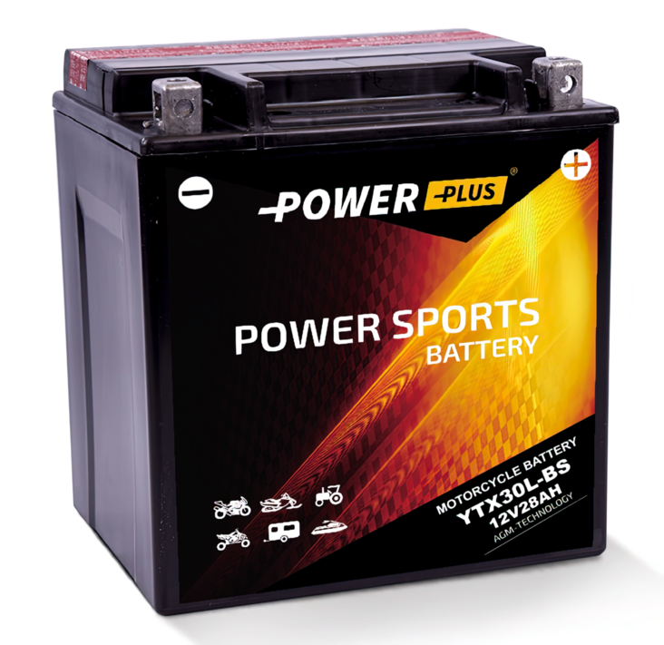 Power plus Mp-Akku YTX30L-BS 12V 28Ah - AGM MP- ja kelkan akut - 19021 - 1