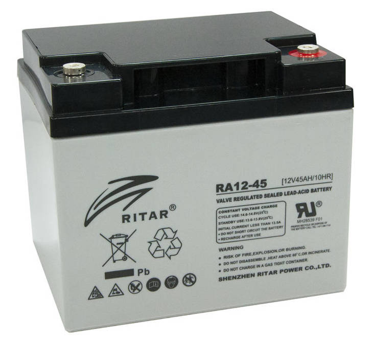Ritar Agm-Akku 12v 45Ah RA12-45-F11 - AGM ajovoima- ja teollisuusakut - 8899671 - 1