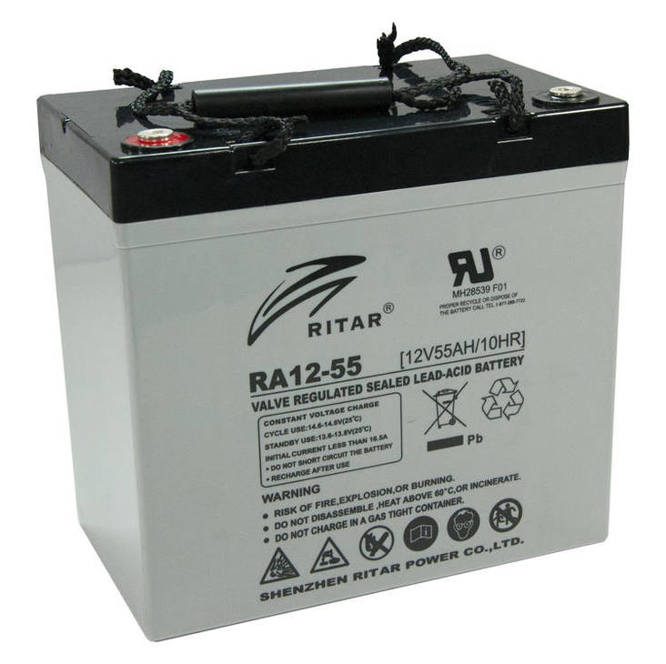 Ritar Agm-Akku 12v 55Ah RA12-55D-F11 - AGM ajovoima- ja teollisuusakut - 88996711 - 1