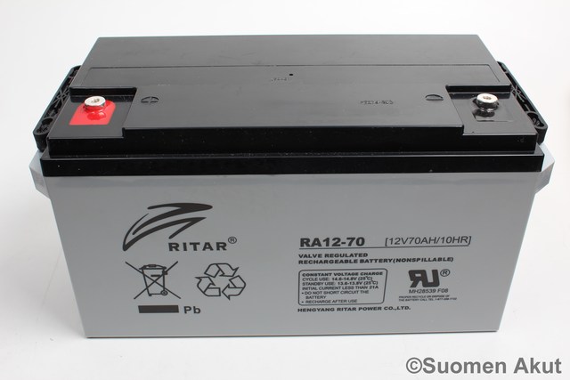 Ritar Agm-Akku 12v 70Ah RA12-70-F11 - AGM ajovoima- ja teollisuusakut - 8899671001 - 1