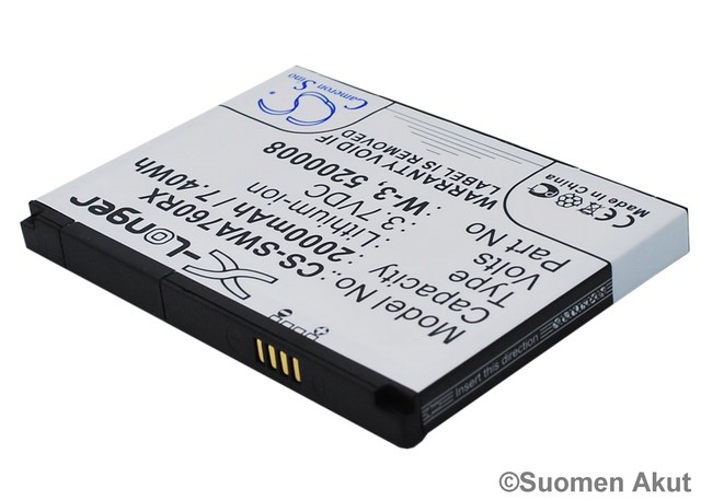 Sierra Wireless Akku 3,7V 2000mAh LiionC - Modeemien ja mokkuloiden akut - 4894128094111 - 1