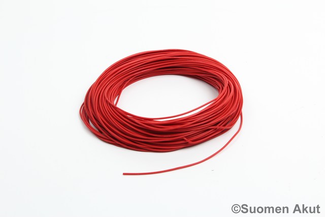 Silikonikaapeli 22AWG punainen 1 metri - Silikonikaapelit - 28251 - 1