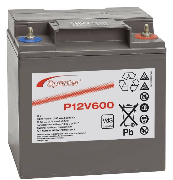 Sprinter Agm Akku P12V600 12V24Ah - AGM ajovoima- ja teollisuusakut - 878561 - 1