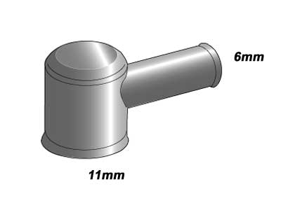 Suojakumi piippu suojus 6/11mm - Muut akkutarvikkeet - 738211 - 1