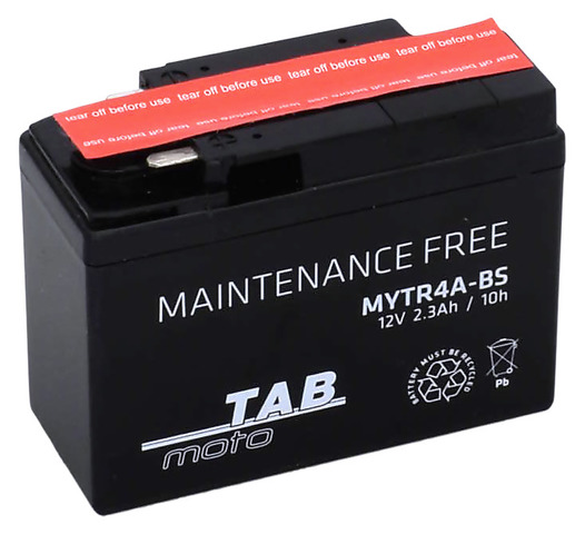 TAB Mp-Akku YTR4A-BS/MYTR4A-BS 12V 2.3Ah 45A - AGM MP- ja kelkan akut - 8435336180461 - 1