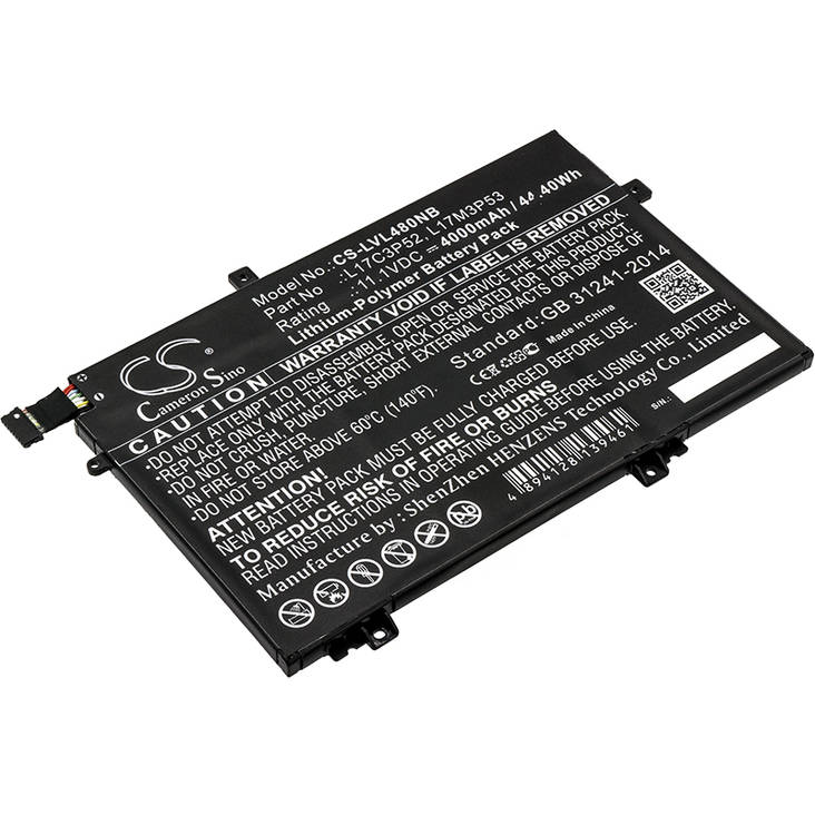 Tietokoneen Akku Lenovo11.1V4000mAh(413 - Lenovo kannettavan akut - 4894128139461 - 1