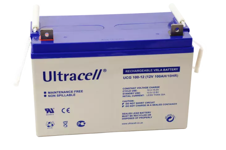 Ultracell UCG100-12 geeliakku 12V 100Ah - Geeli ajovoima- ja teollisuusakut - 125521 - 2