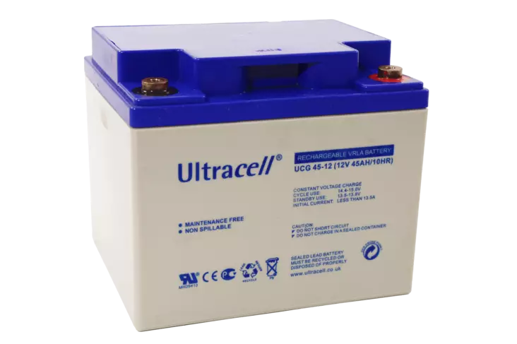 Ultracell UCG45-12 geeliakku 12V 45Ah - Geeli ajovoima- ja teollisuusakut - 125501 - 2