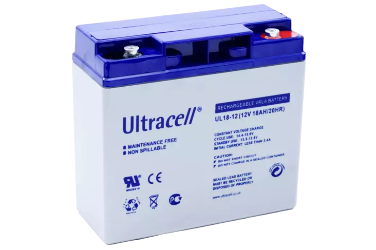 Ultracell UL18-12 Agm-akku 12V 18Ah - AGM ajovoima- ja teollisuusakut - 212141 - 2
