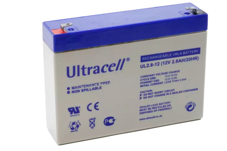 Ultracell UL2.8-12 Agm-akku 12V 2,8Ah - AGM ajovoima- ja teollisuusakut - 2115191 - 2