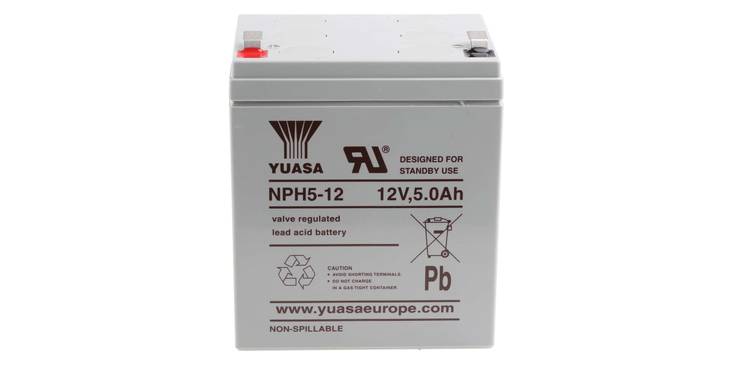 Yuasa Agm-akku 12V 5Ah NPH5-12 - AGM ajovoima- ja teollisuusakut - 21234751 - 1