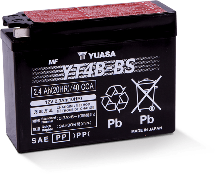 Yuasa Mp-Akku YT4B-BS 12V 2,3Ah/10HR - AGM MP- ja kelkan akut - 4906958000931 - 1