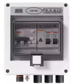 DEFA sähkökeskus 16A 230VAC harmaa - Ajoneuvojen akkulaturit - 7042287004411 - 1