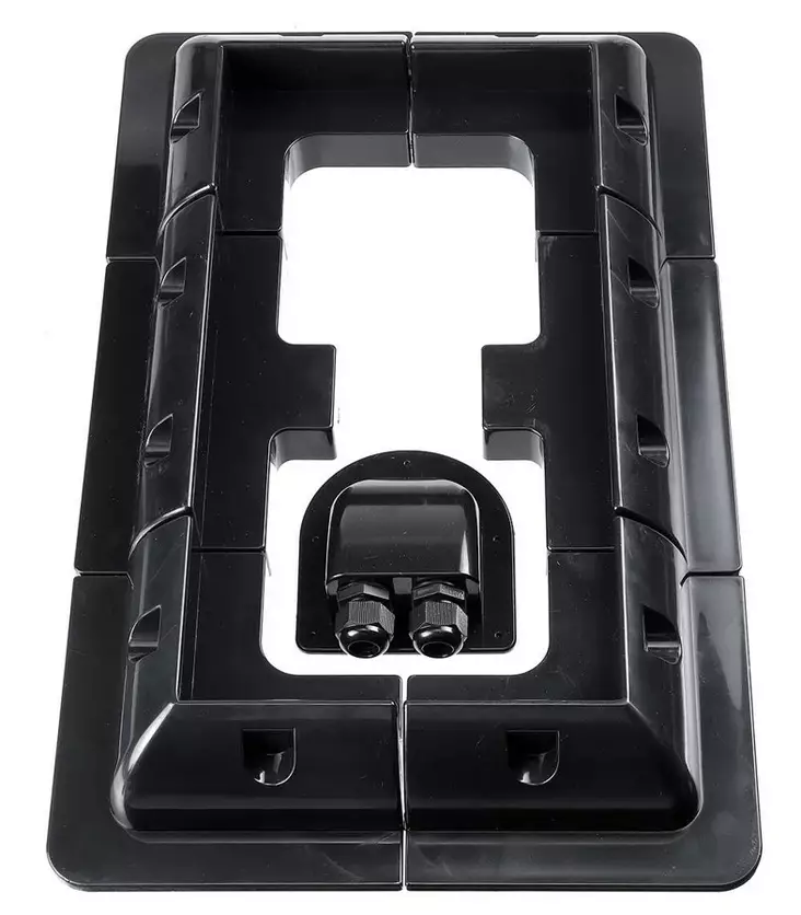 Kiinnityssarja aurinkopaneelille Musta - Aurinkopaneelitelineet - 78501 - 1