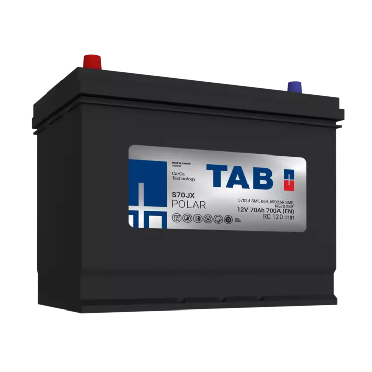 TAB käynnistysakku Polar S S70JX 12V 70Ah 700A(EN - Tab käynnistysakut - 3838807030381 - 2