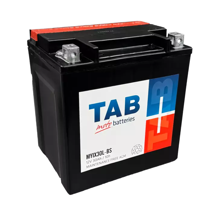 TAB Mp-Akku YIX30L-BS/MYIX30L-BS 12V 28Ah 385A - AGM MP- ja kelkan akut - 8435336180751 - 1