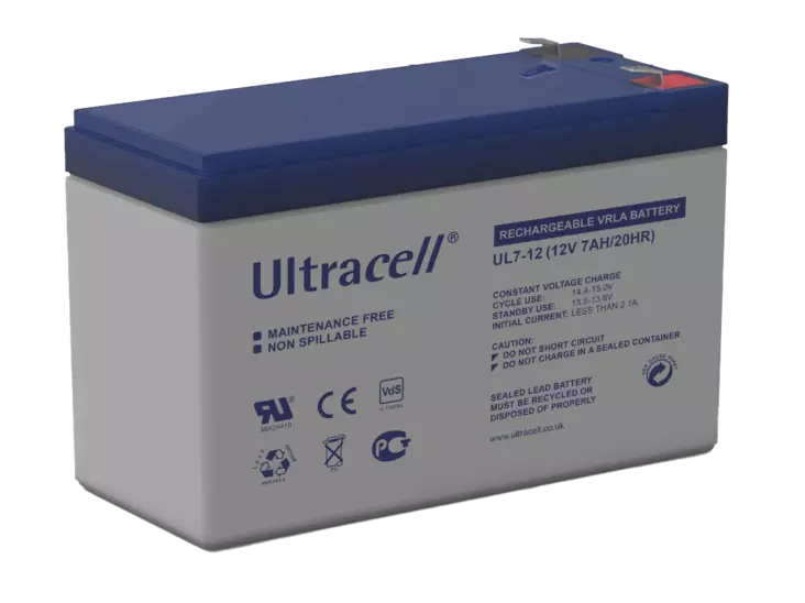 Ultracell UL7-12 Agm-akku 12V 7Ah - AGM ajovoima- ja teollisuusakut - 211521 - 2