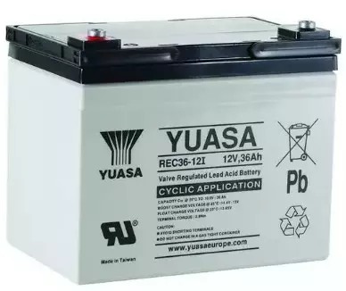 Yuasa Agm-akku 12V 36Ah REC36-12I - AGM ajovoima- ja teollisuusakut - 21234821 - 1