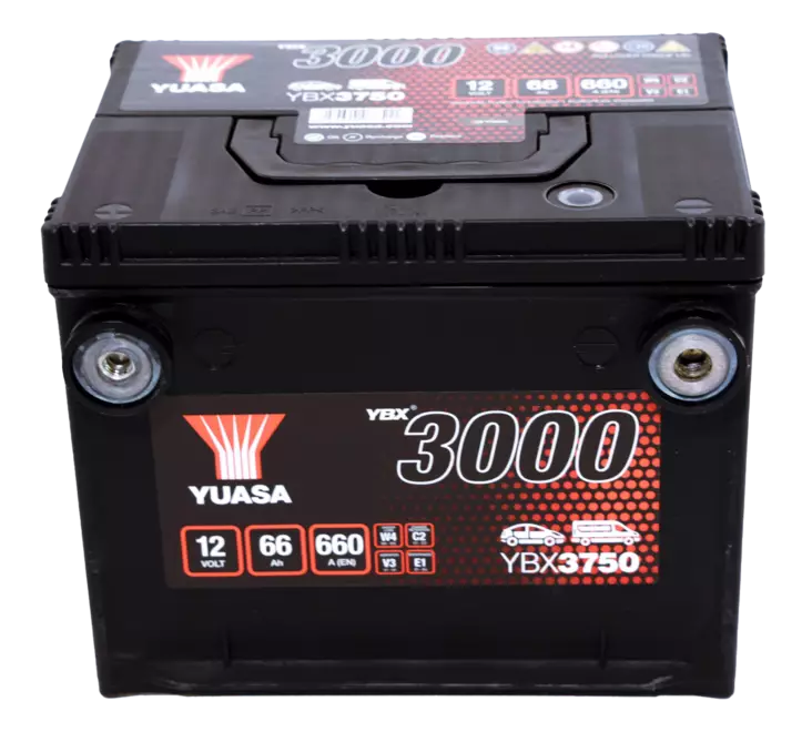 Yuasa Käynnistysakku YBX3750 12V 66Ah 660A (EN) - Yuasa käynnistysakut - 5050694037511 - 2