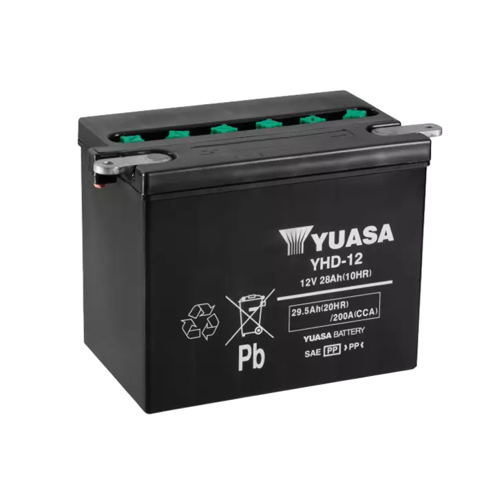 Yuasa Mp-Akku YHD-12 12V 28Ah/10H - MP- ja kelkan korkilliset vakioakut - 5050694005701 - 2