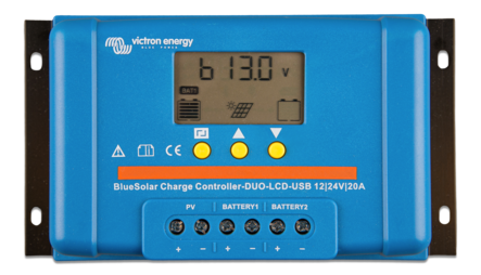 Victron BlueSolar PWM DUO-LCD&USB 20A - Aurinkopaneelisäätimet PWM - 877457432 - 1