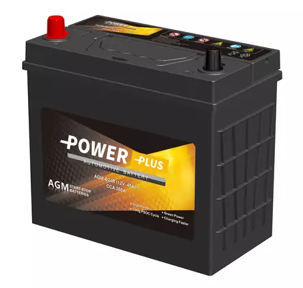 Power Plus Auton akku AGM-B24R 12V 45Ah - Muiden merkkien käynnistysakut - 70012 - 1