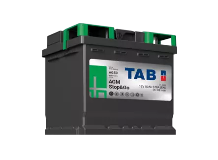 TAB AGM Stop&Go AG50 12V 50Ah 570A(EN - Tab käynnistysakut - 3838819655312 - 1