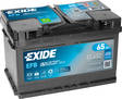 Exide akku 12v 65Ah EL652 Start-Stop EFB - Exide käynnistysakut - 3661024036542 - 1