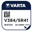 Varta Kellonparisto V384/41SW 1.55V - Varta kellonparistot - 4008496245642 - 2