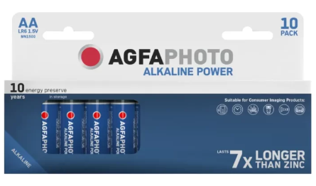 Agfa alkaliparisto 1,5V AA 10kpl rasia - AA alkaliparistot - 4250175803012 - 2