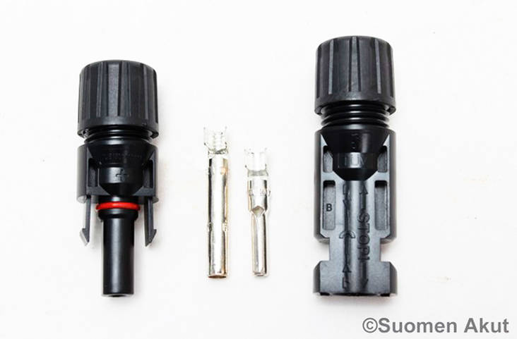 Aurinkopaneeliliitin uros ja naaras MC-4 - Liittimet ja tulpat - 02154212 - 1