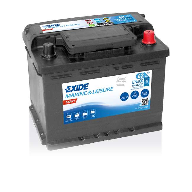 Exide Marine&Multifit EN600 12V 62Ah - Exide vene- ja vapaa-ajan akut - 3661024036092 - 1