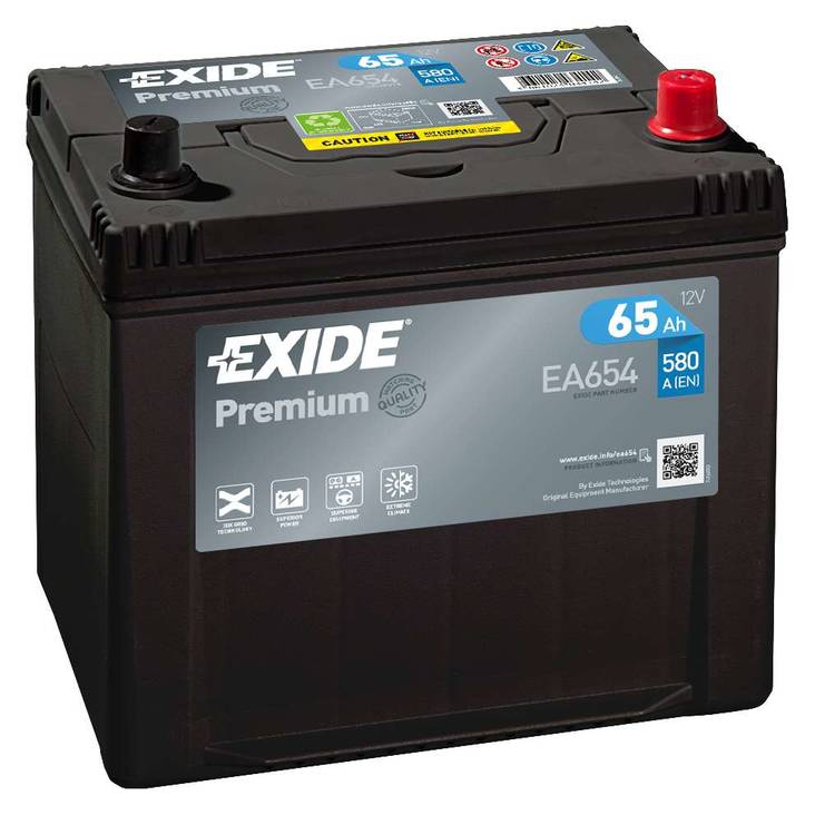 Exide Premium EA654 12V 65Ah - Exide käynnistysakut - 3661024034142 - 1