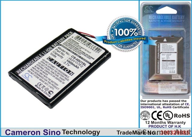 Garmin Quest GPS-akku 3.7v 1000mAh Liion - Garmin navigaattorin akut - 4894128033622 - 1