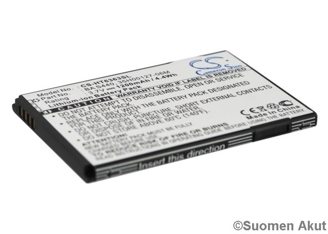 HTC akku A6363 3.7v 1200mAh Liion - HTC ja PDA -akut - 4894128033882 - 1