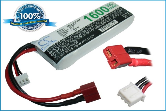 Li-polymer akku 7.4v 1600mah 89x30x16,5 - Li-polymer kennot/akut - 4894128038702 - 1