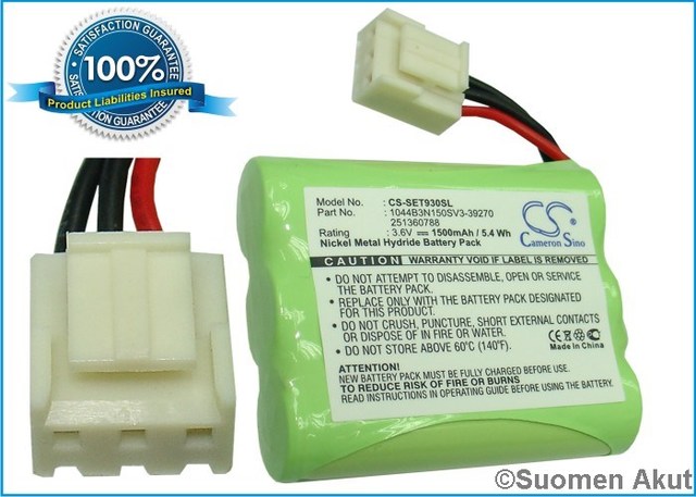 Maksupääteakku 3.6V 1500mAh nimh - Maksupääteakut - 4894128048312 - 1