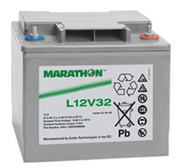 Marathon Agm Akku L12V032 12V32Ah - AGM ajovoima- ja teollisuusakut - 8785625162 - 1